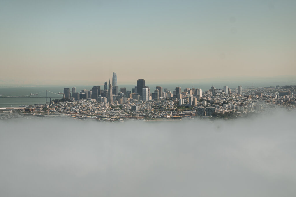 San Francisco Skyline with clouds